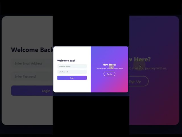 Simple HTML & CSS login form trick #webdevelopment #shorts