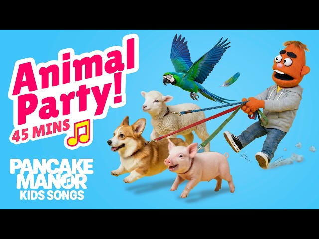 45 Minutes of Animal Songs for Kids 🐶 | Old MacDonald, Baby Shark, 5 Little Ducks + More
