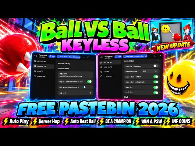 Ball VS Ball Script - Auto Play + Server Hop (PC + Mobile)