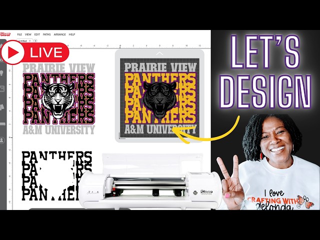 Let's Layer Glitter Heat Transfer Vinyl with Siser Juliet - LIVE
