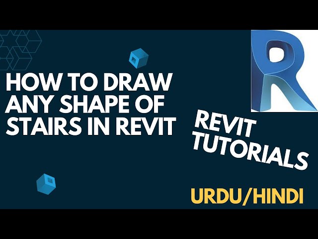 HOW TO MODEL ANY SHAPE OF STAIRS IN REVIT | STAIRS BY SKETCH IN BIM | COMPLEX STAIRS | URDU/HINDI