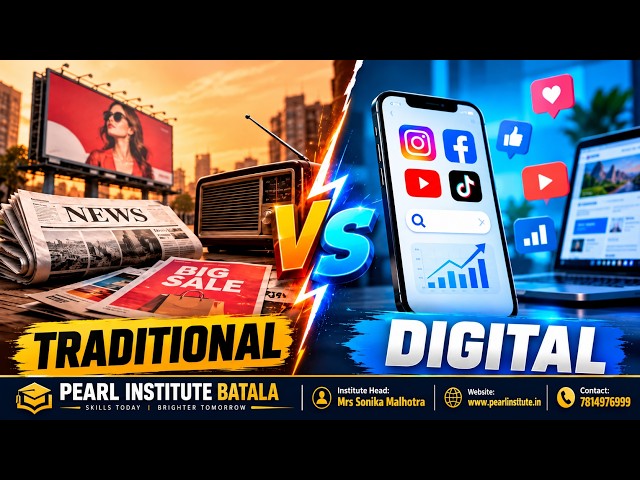 Traditional Marketing vs Digital Marketing | Complete Comparison | Digital Marketing Course #digital