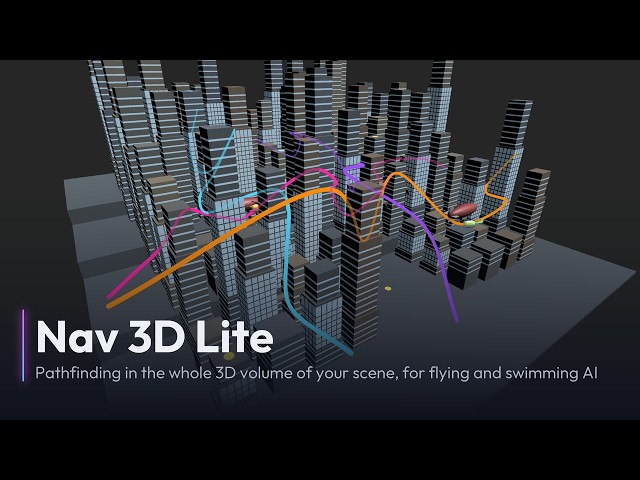 Free Unity 3D Pathfinding & Flying AI — Nav3D Lite
