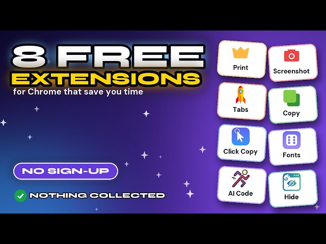 8 Free Chrome Extensions You'll Actually Use (No Sign-Up) | GetPlugzz.com