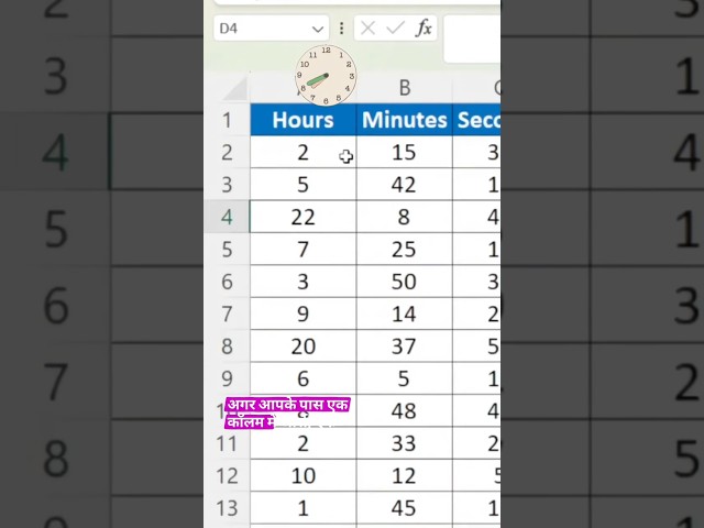 ⏰Function in excel ✔️ #shorts #exceltips