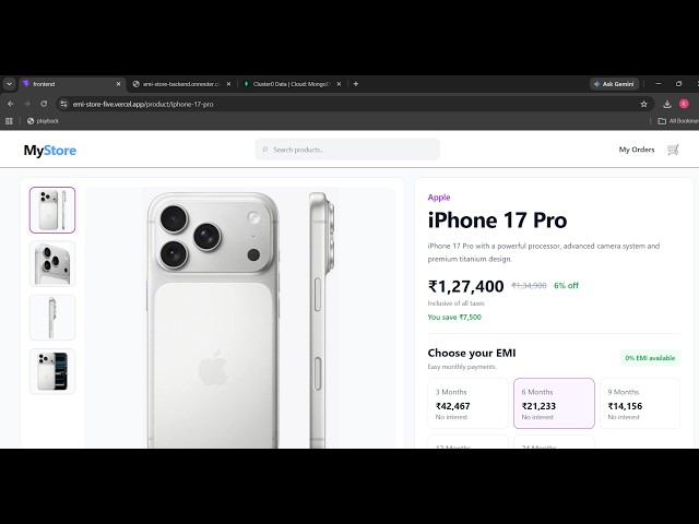 MyStore – Full Stack E-Commerce Web App | React, Node.js, Express & MongoDB