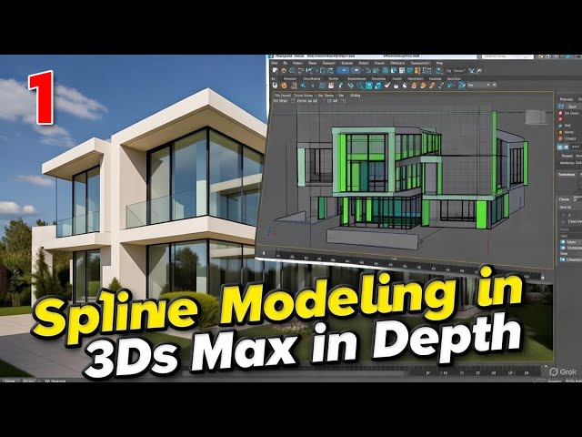 Spline in 3ds Max EXPLAINED (Part 1) Complete Beginner Tutorial | Master 3D Modeling FAST!