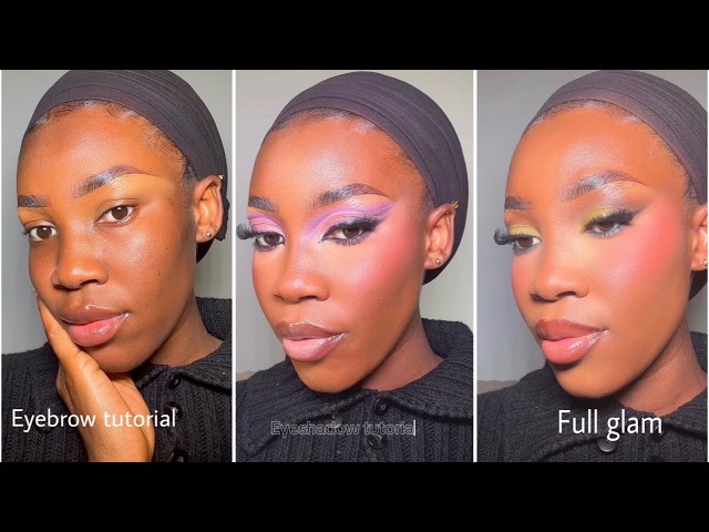 Full glam,eyebrows and 2 eyeshadow tutorial