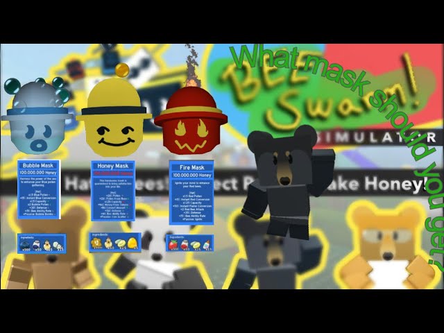 what mask should you get? - Bee Swarm Simulator - roblox