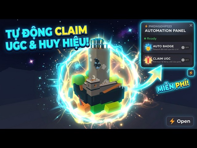 [THE HUNT] [SCRIPT] FREE UGC FOR GAME CROSSROADS - AUTO BADGE - PHONGDHP123
