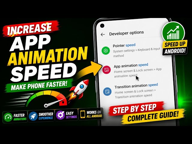 How to Increase App Animation Speed on Android | Make Your Phone Faster