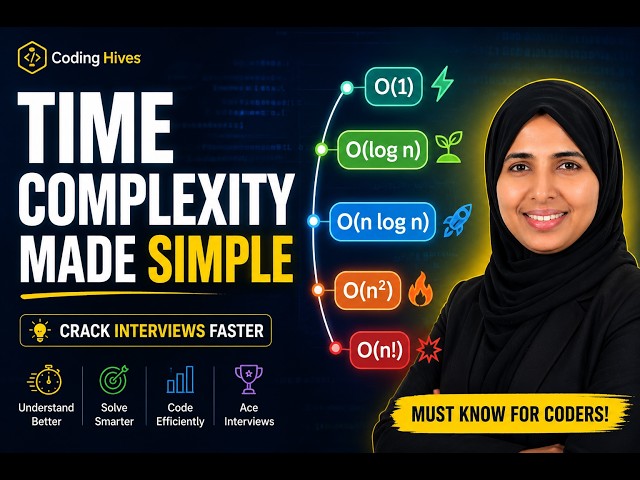 Mastering Time Complexity: O(1) to O(n!) Explained Simply || Coding Hives