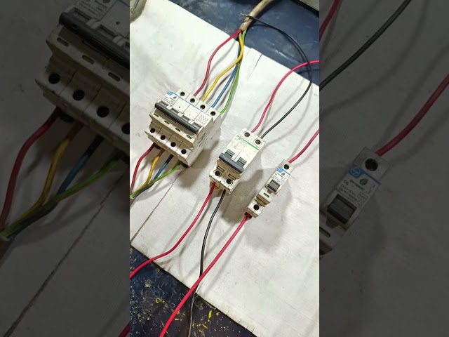 mcb connection #electrical #mcb #viral #shorts #shortsfeed