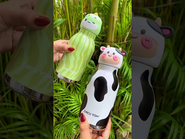 Animal water bottle #returngifts #schoolessentials #trendykids #waterbottle #partygifts #shorts