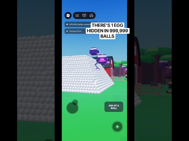 I Hid 1 Egg Inside 999,999 Balls in #Roblox