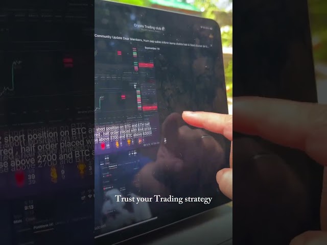 Trade your trading strategy crypto #trading #trader #trade #crypto #shorts #livestream #foryou #tag