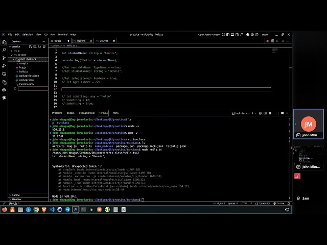 live session coding - Class Recording