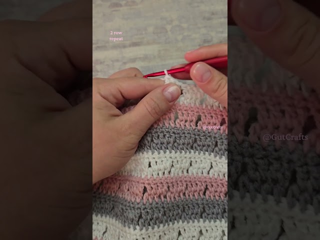 Block Mesh Stitch 2 Row Repeat Crochet Pattern | Crochet Stitches #crochettutorial #easycrochet