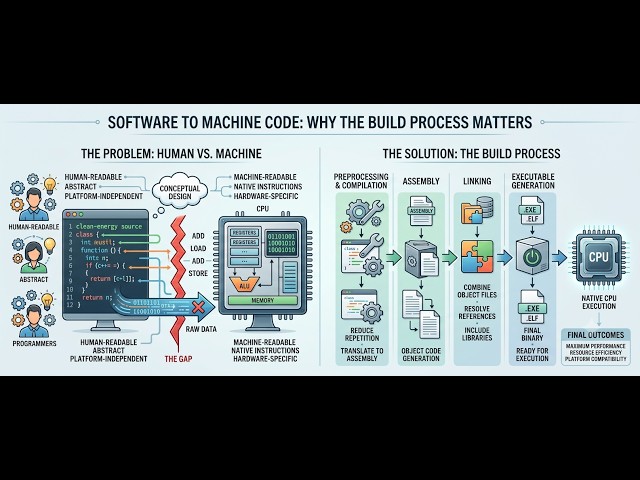 Lecture-2 | Why Do We Need Software? Machine Code, Build Process how .EXE Files Work | C Programming
