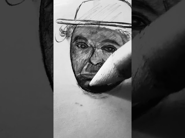 How to draw Charlie Chaplin in 2 minutes