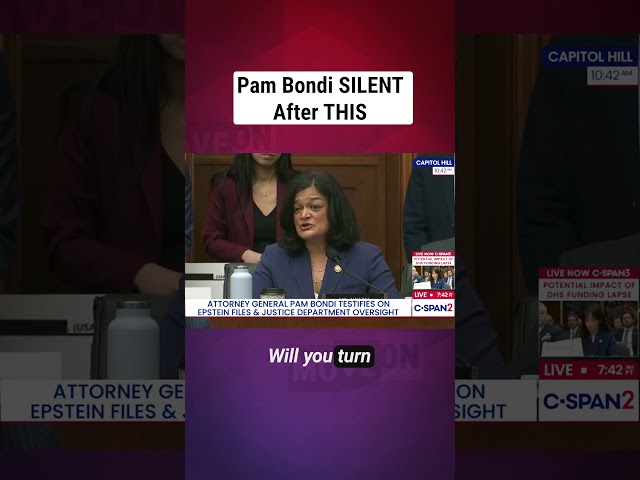 Pam Bondi was SILENT After THIS