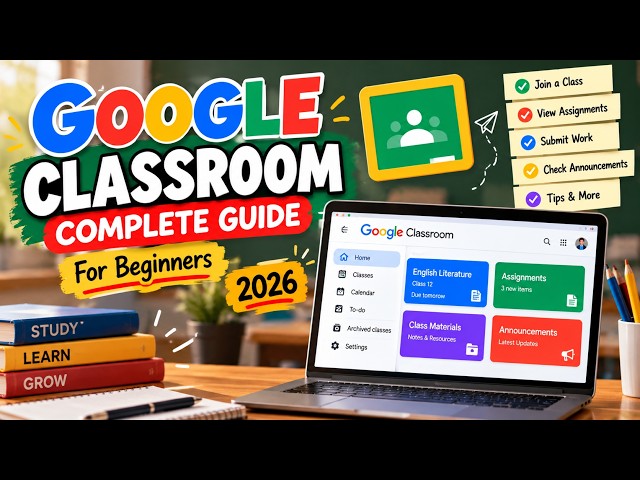 Google Classroom Tutorial for Beginners | Complete Guide to Google Classroom 2026