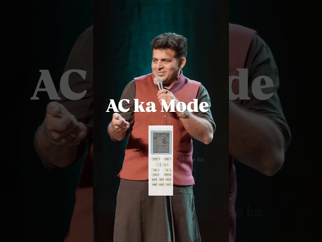 Mystery of the Mode Button in AC Remote#amittandon #comedy #standupcomedy #hindicomedy