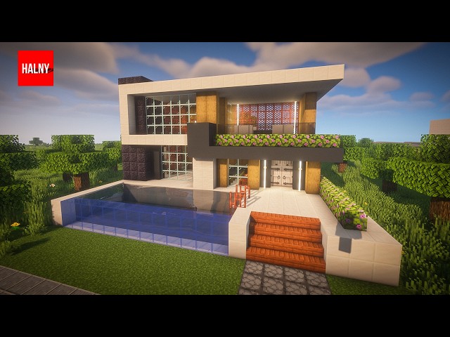 How to build an easy modern house in Minecraft