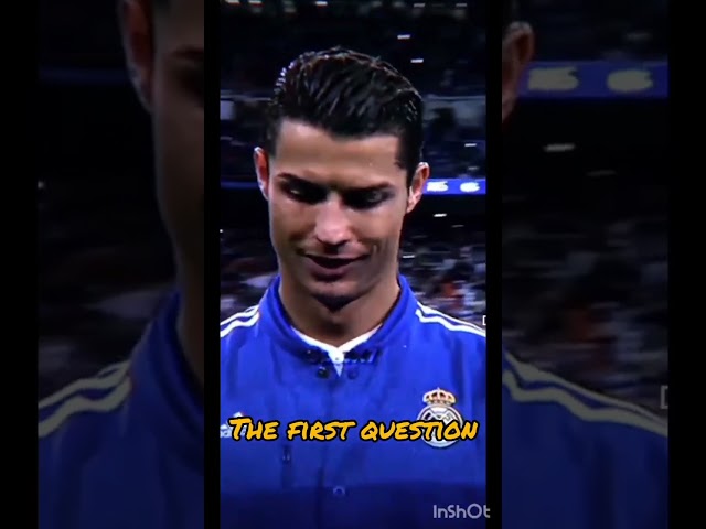 1st question☠️🙏 #football #ronaldo #memes