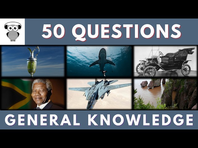 General Knowledge Quiz Trivia | 50 Questions | Do You Know #trivia #quiz #quiztrivia #triviaquiz