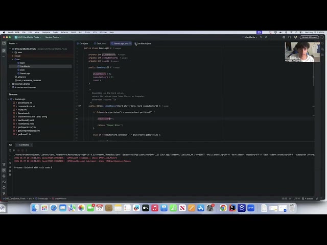 Card Battle Game | Java Swing | Aryaman Majumder