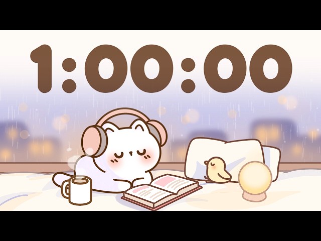 60 Minute Timer 🐱 1 Hour Study Timer for Classroom