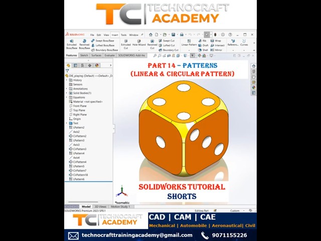 Part 14   Types of Patterns #solidworks
