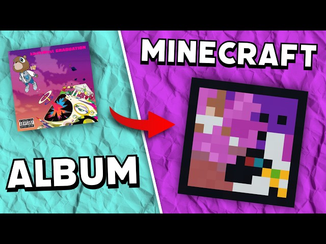 I Made Famous ALBUMS In Minecraft! Pt  2