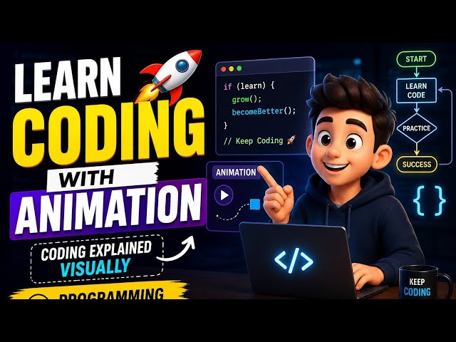 Learn Coding with Animation 🚀 | Coding Explained Visually | Programming for Beginners