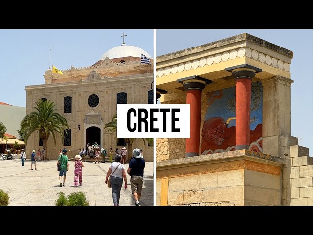 🇬🇷🧿CRETE: Knossos Palace and the Streets of Heraklion🏺