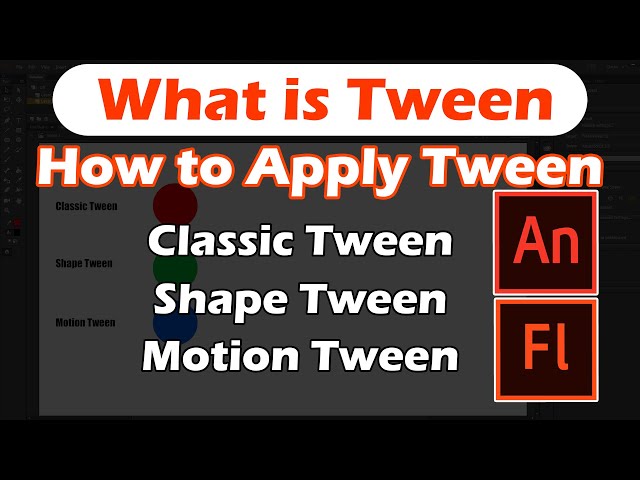 What is Tween | How to Apply Tween | 3 Type of Tweens Explanation in Animate CC