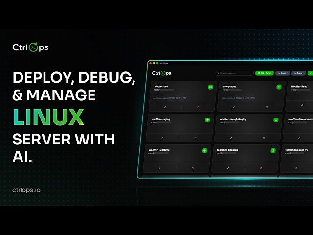 CtrlOps - Deploy, Debug & Manage Linux Servers with AI (Full Demo)