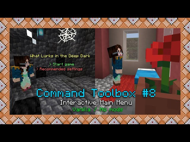 How I Made an Interactive Main Menu with Floating Texts | Minecraft Java 1.17+ | Command Toolbox #8
