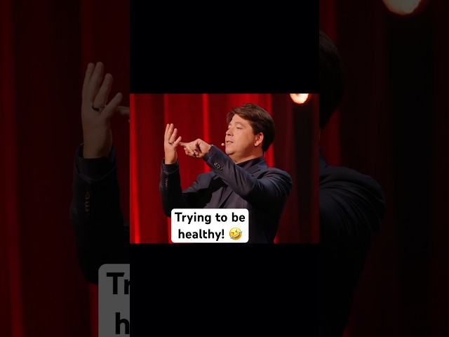 Trying to be healthy! 🤣 Watch the full show on my channel! #michaelmcintyre #standupcomedy