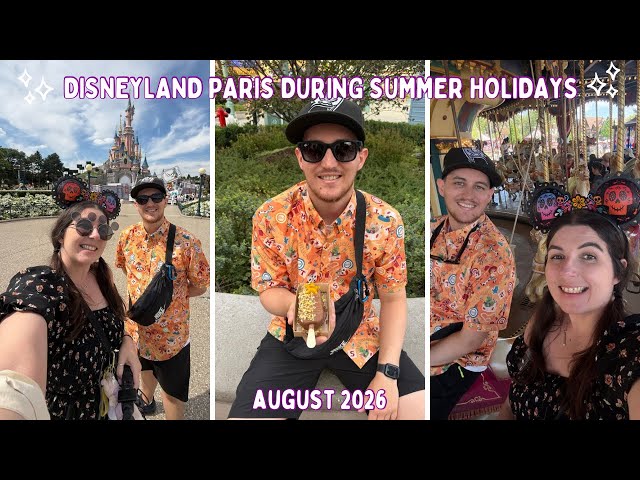 How Busy is Disneyland Paris on a Saturday During Summer Holidays? Cascade of Lights Show|DAY2 AUG26