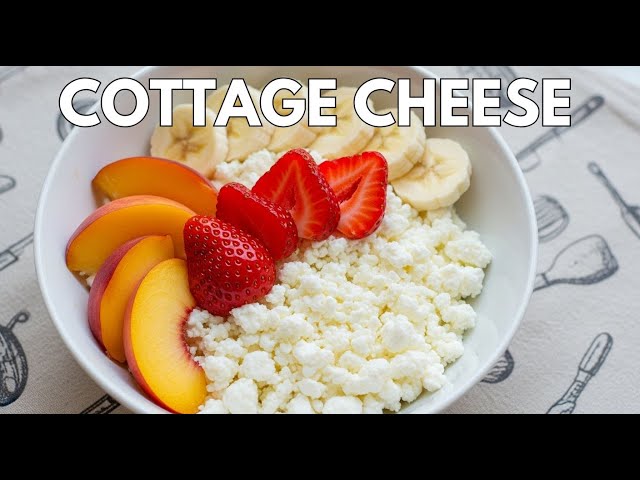 Homemade Cottage Cheese NO VINEGAR  - Old-Fashioned Fermentation Recipe