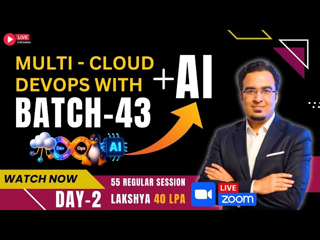 Multi-Cloud DevOps with AI – Batch 43 | Day 2 Live Session 🚀