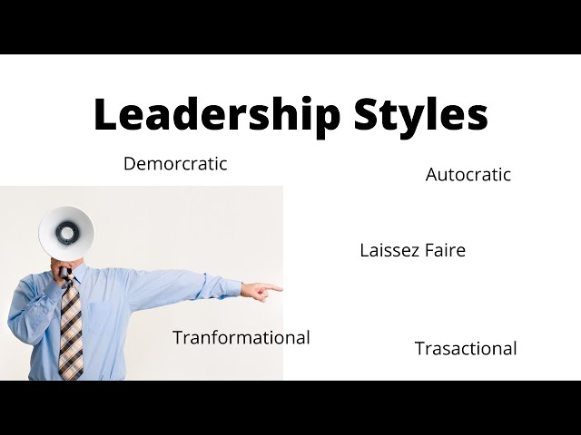 Leadership Styles | Democratic | Autocratic | Laissez faire | Tranformational | Transactional