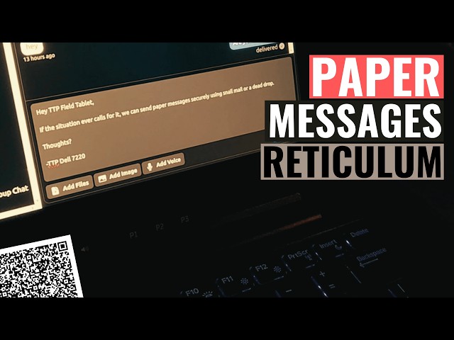 Reticulum - Encrypted Paper Messages