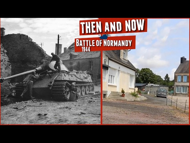 Rare Destruction on film - Normandy Then and Now - D-Day Part 9