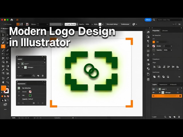 👉Modern Logo Design in Adobe Illustrator 2026 | Professional Logo Design Tutorial 🔥🔥