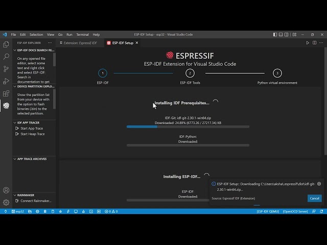 ESP32 install in VSCode in just 4 Minutes !!! ESP 32 Part 1....