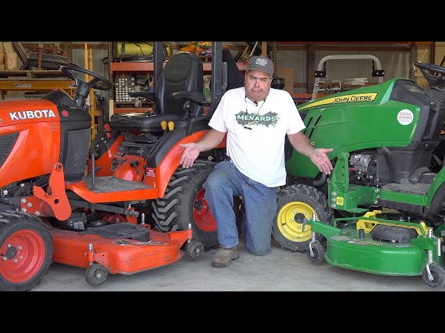 Deere 1025R vs Kubota BX Round #2 of 8 Mower Deck