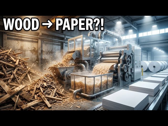 From Scrap Wood to Brand-New Paper! | AI Factory